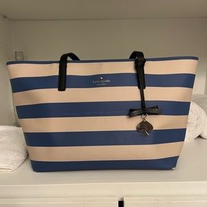 Kate Spade Striped Canvas Tote